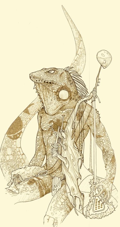 Goowan, l'homme-iguane